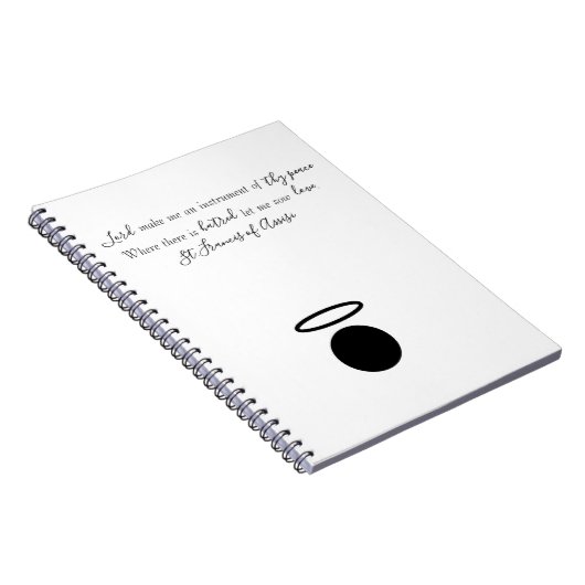 St. Francis of Assisi Quote Notebook Notizblock (Rechte Seite)
