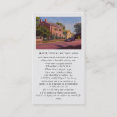 St. Francis of Assisi Red Yellow Blue Green Visitenkarte (Vorderseite)