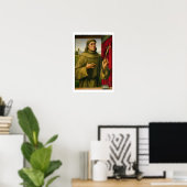 St. Francis of Assissi, c.1490 (tempera on panel) Poster (Heimbüro)