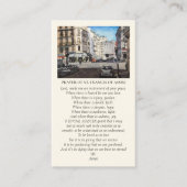 St. Francis of Paris Red Violet Yellow Blue Visitenkarte (Vorderseite)