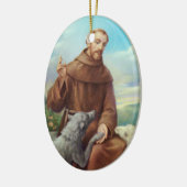 St. Francis Ornament w/Gebet (Links)