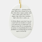 St. Francis Ornament w/Gebet (Hinten)