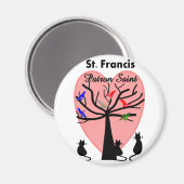 St. Francis Patron St. - Einzigartiger Baum und Ti Magnet (Vorderseite/Rückseite)