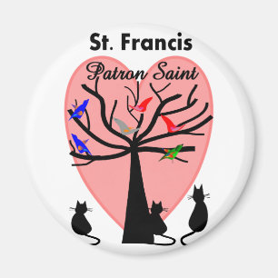 St. Francis Patron St. - Einzigartiger Baum und Ti Magnet