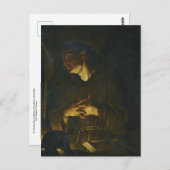 St. Francis Praying Before a Crucifix by Trevisani Postkarte (Vorne/Hinten)