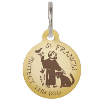 St. Francis Protect This Dog Pet ID Tag Tiermarke