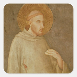 St. Francis Quadratischer Aufkleber
