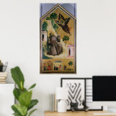 St. Francis Receiving the Stigmata, c.1295-1300 Poster (Heimbüro)