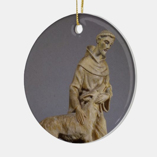 St. Francis Schutzheilige der Tiere Keramik Ornament (Links)