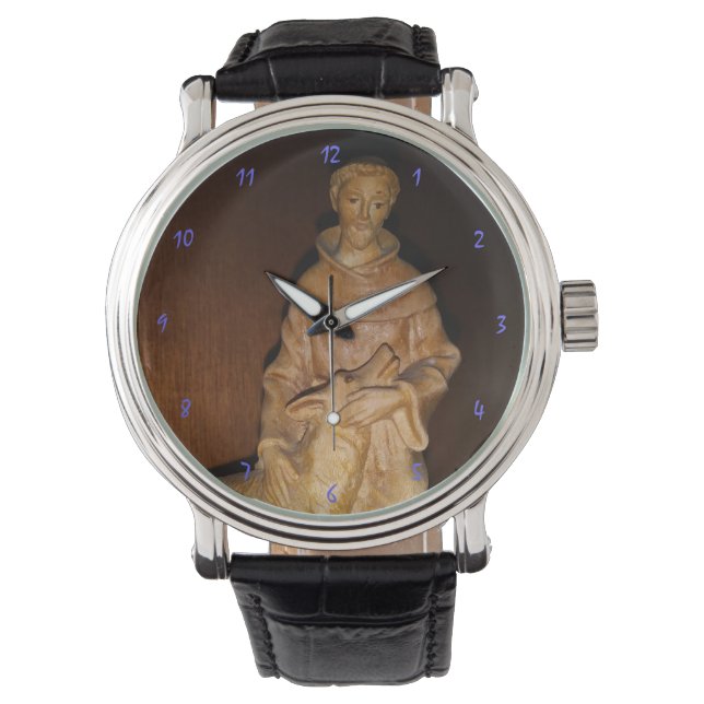 St. Francis Schutzheilige der Tiere Wrist Watch Armbanduhr (Vorderseite)