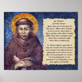 St. Francis' Serenity Gebet Poster