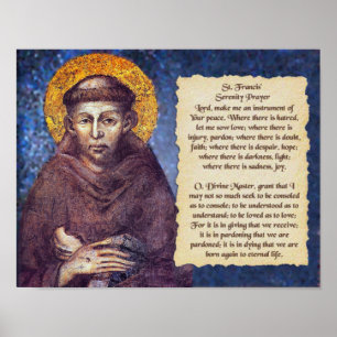 St. Francis' Serenity Gebet Poster