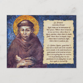 St. Francis' Serenity Gebet Postkarte