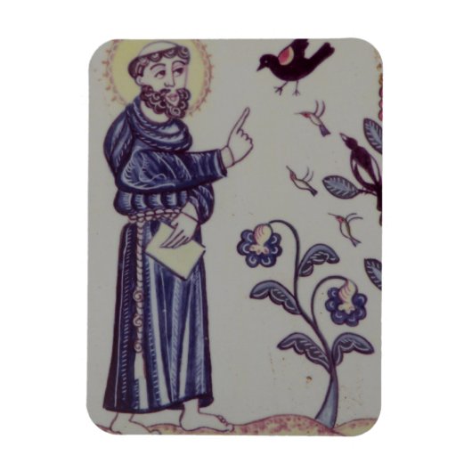 St. Francis spricht mit dem Vogel Magnet (Vertikal)