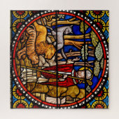 St. Francis Stached Glass Window Jigsaw Puzzle (Horizontal)