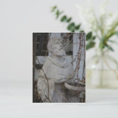 St. Francis Statue Postkarte (Stehend Vorderseite)
