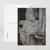 St. Francis Statue Postkarte (Vorne/Hinten)