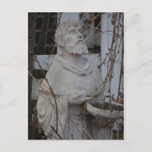 St. Francis Statue Postkarte (Vorderseite)