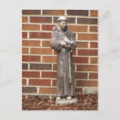 St. Francis Statue Postkarte (Vorderseite)