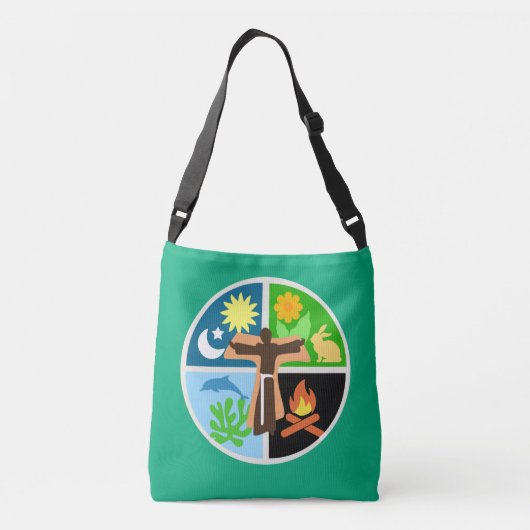 St. Francis-The Original Ecologist Tote Tragetaschen Mit Langen Trägern (Rückseite)