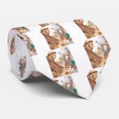 St Francis u. Tiere, Hut, Button, Krawatte (Gerollt)