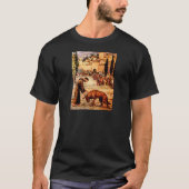 St Francis und der Wolf T-Shirt (Vorderseite)