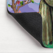 St Francis und Llama Baby Mousepad (Ecke)