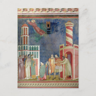 St. Francis veröffentlicht Heretic, 1297-99 Postkarte
