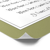 St. Francis vom Assisi Gebet mit Wolf Tracks Poster (Ecke)