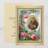 St. Francis von Assis Katholisches Beileid Vielen  Dankeskarte (Vorne/Hinten)