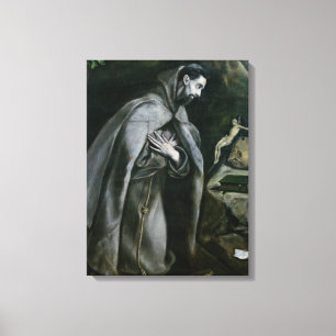 St Francis von Assisi, 1580-95 Leinwanddruck