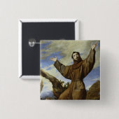 St Francis von Assisi 1642 Button (Vorne & Hinten)