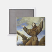 St. Francis von Assisi 1642 Magnet (Vorderseite/Rückseite)