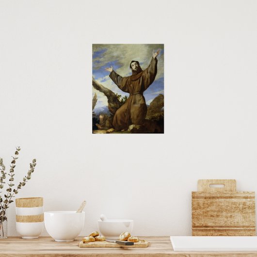 St. Francis von Assisi 1642 Poster (Küche)