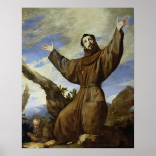 St. Francis von Assisi 1642 Poster