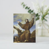 St. Francis von Assisi 1642 Postkarte (Stehend Vorderseite)