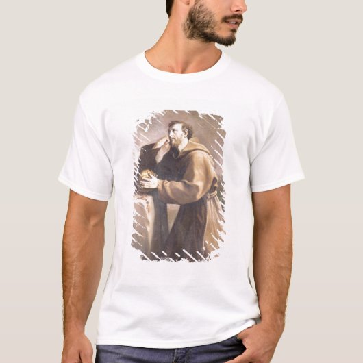 St Francis von Assisi am Gebet T-Shirt (Vorderseite)
