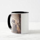 St Francis von Assisi am Gebet Tasse (Vorderseite Links)
