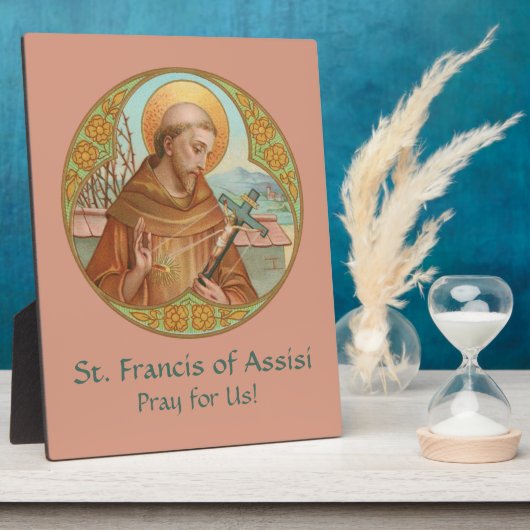 St. Francis von Assisi (BK 002) 8"x10" Fotoplatte (Seite)