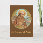 St. Francis von Assisi (BK 002) Blank Gruß Karte (Vorderseite)