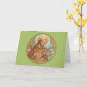 St. Francis von Assisi (BK 002) Blank Gruß Karte (Gelbe Blume)
