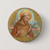 St. Francis von Assisi (BK 002) Button (Vorderseite)
