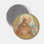 St. Francis von Assisi (BK 002) Magnet (Vorderseite/Rückseite)