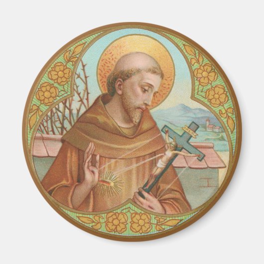 St. Francis von Assisi (BK 002) Magnet (Vorne)