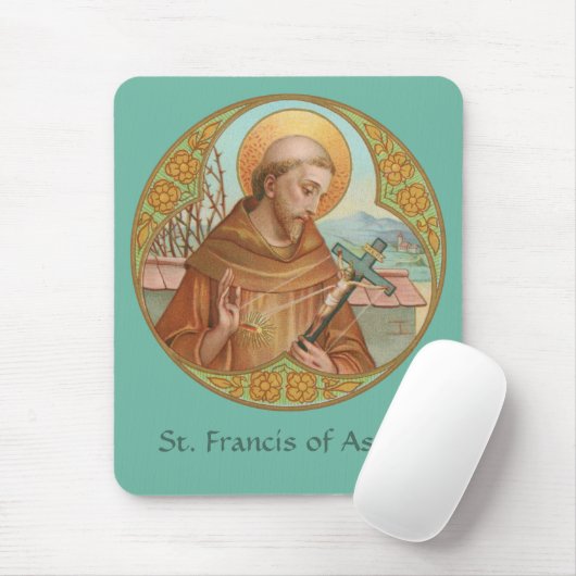 St. Francis von Assisi (BK 002) Mousepad (Mit Mouse)