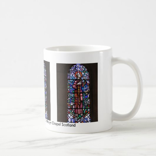 St Francis von Assisi-Buntglas Kaffeetasse (Rechts)