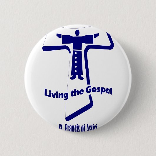 St Francis von Assisi Button (Vorderseite)