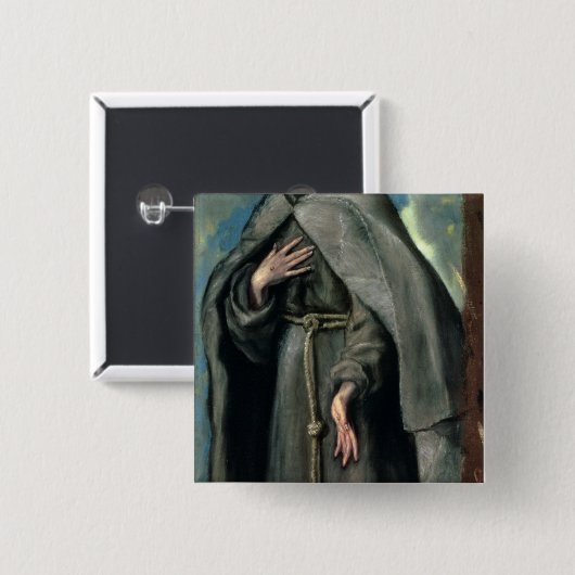 St Francis von Assisi Button (Vorne & Hinten)