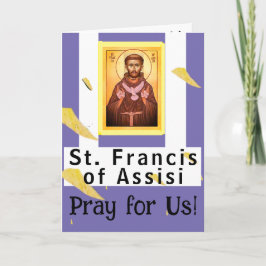 St. Francis von Assisi Card Karte