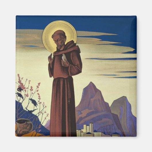St. Francis von Assisi (Christlicher Heiliger) Magnet (Vorne)